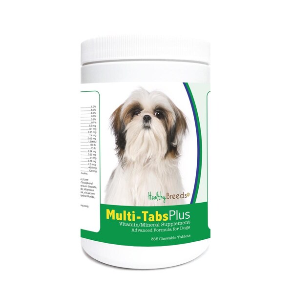 Healthy Breeds Shih Tzu Multi-Tabs Plus Chewable Tablets, 365PK 840235122330 - main